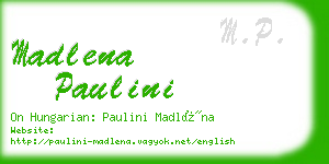 madlena paulini business card